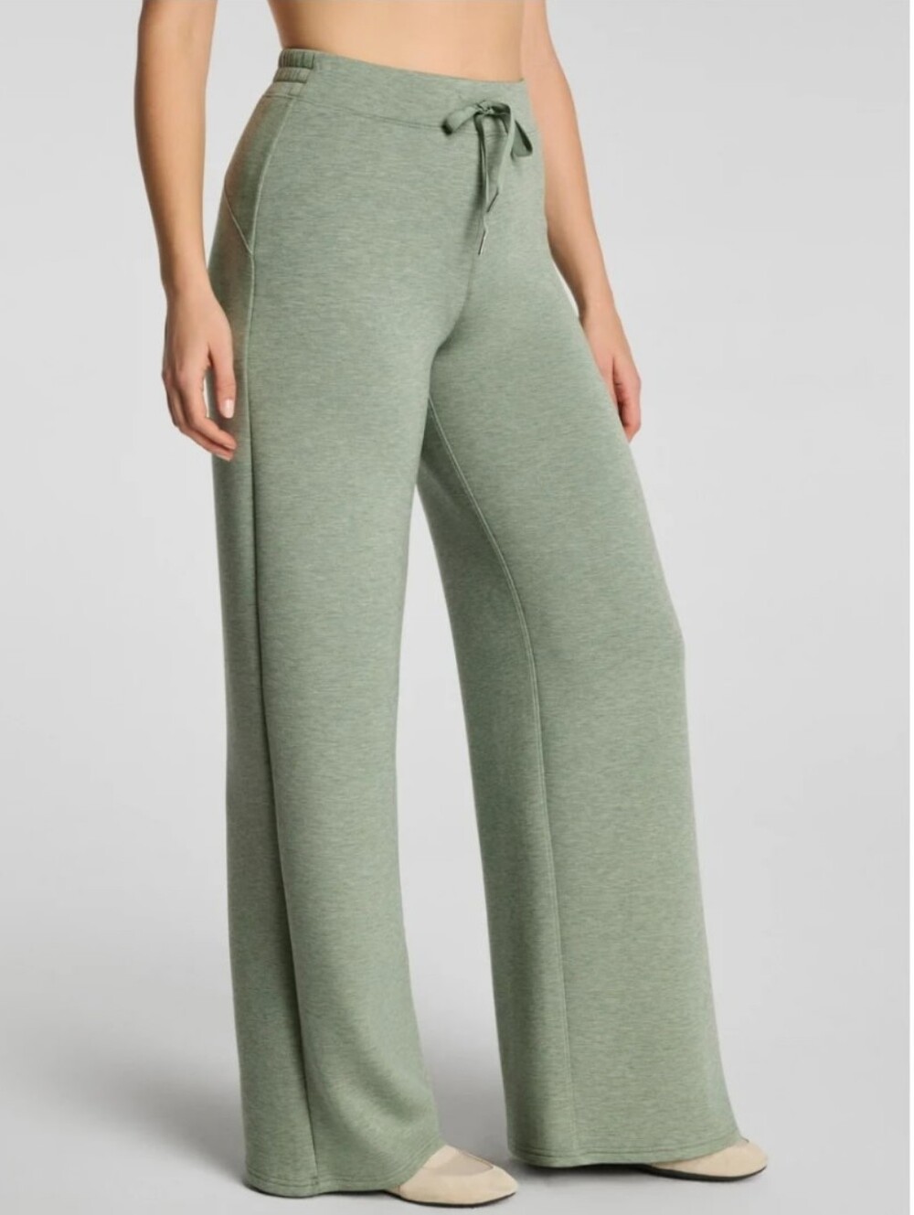 Spanx Soft Wide-Leg Lounge Pants- Sage Brush